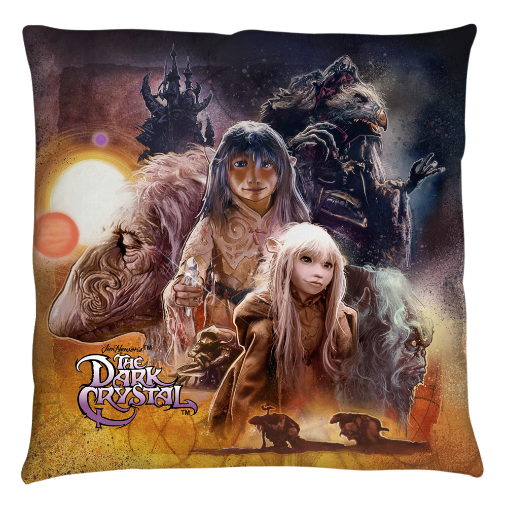 Dark Crystal, The Painted Poster - Throw Pillows Throw Pillows Dark Crystal