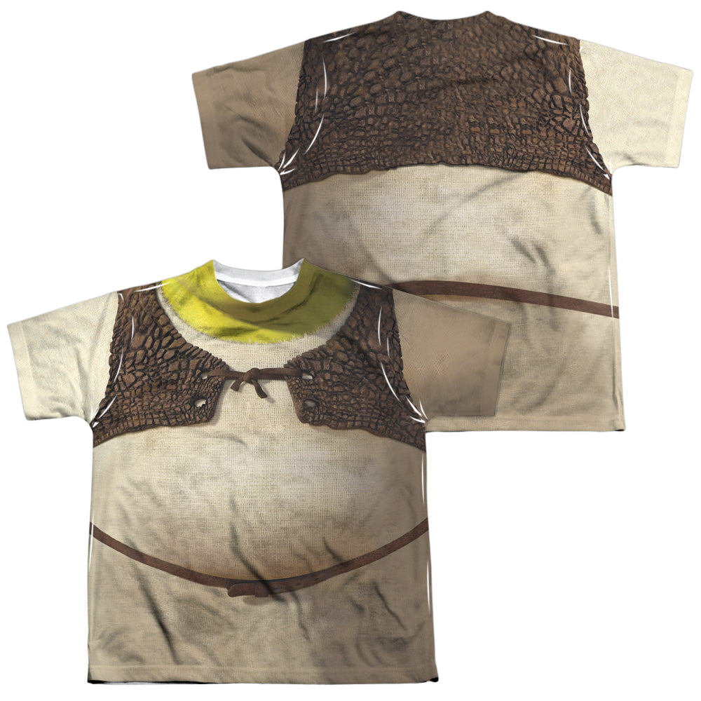 Shrek Costume (Front/Back Print) - Youth All-Over Print T-Shirt Youth All-Over Print T-Shirt (Ages 8-12) Shrek