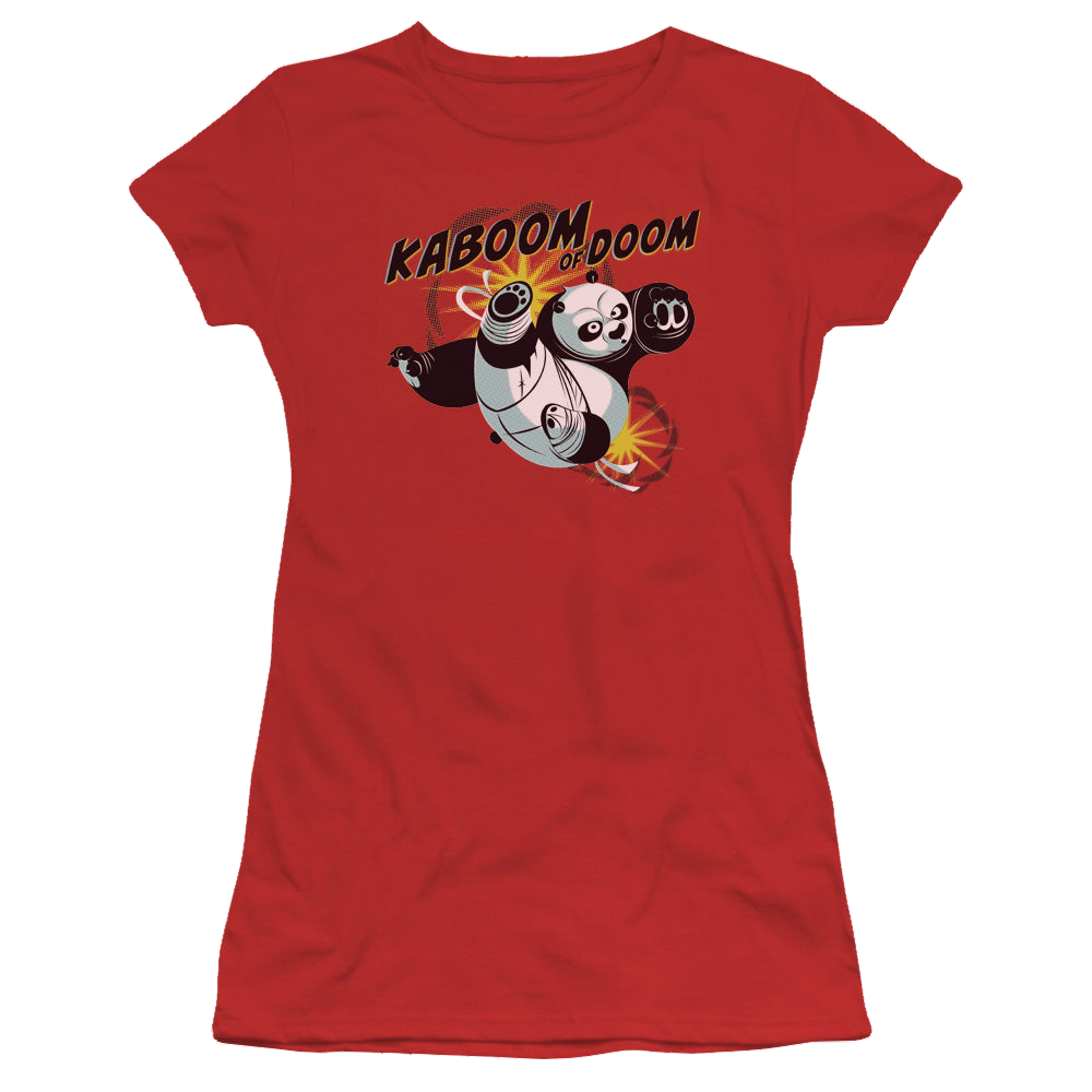 Kung-Fu Panda Kaboom Of Doom - Juniors T-Shirt Juniors T-Shirt Kung-Fu Panda