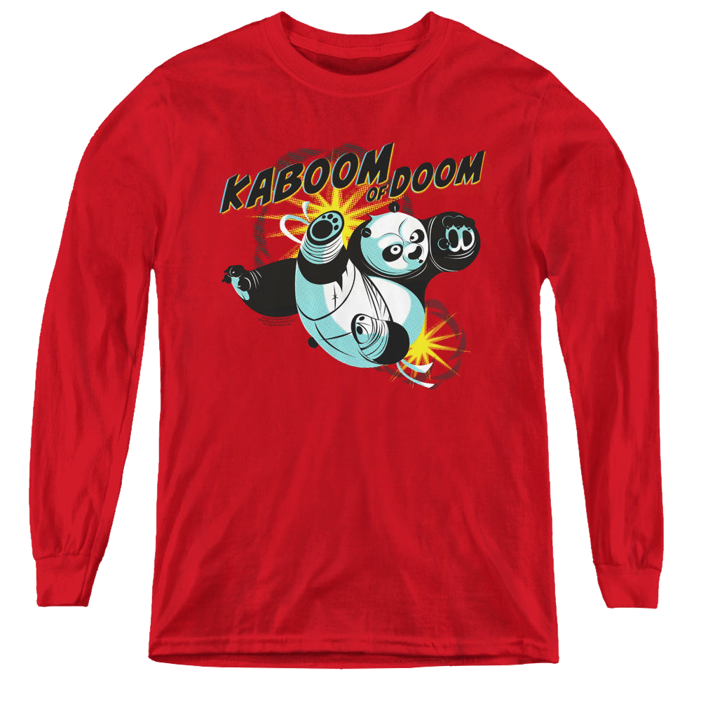 Kung-Fu Panda Kaboom Of Doom - Youth Long Sleeve T-Shirt Youth Long Sleeve T-Shirt Kung-Fu Panda