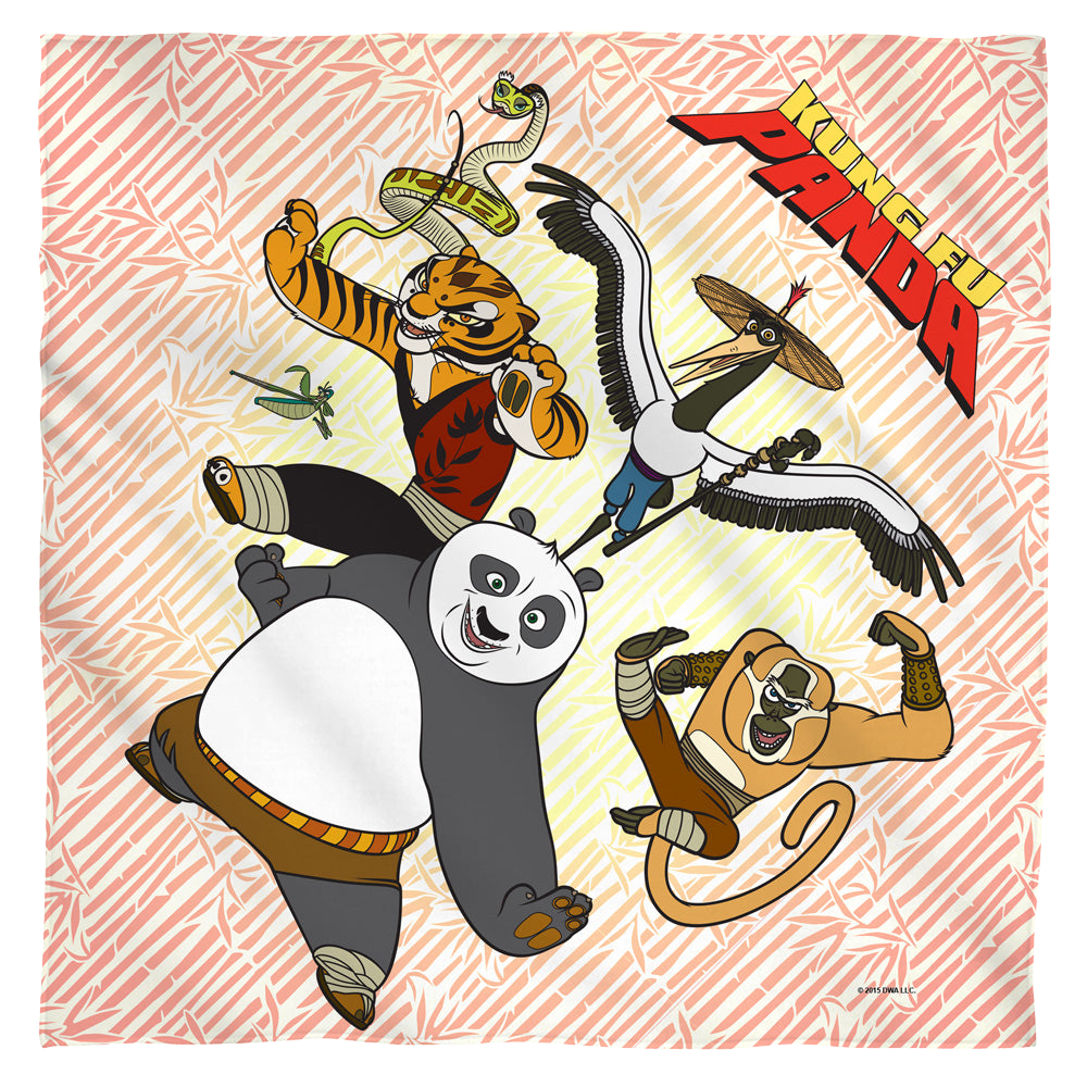 Kung-Fu Panda Kung Fu Group - Bandana Bandanas Kung-Fu Panda