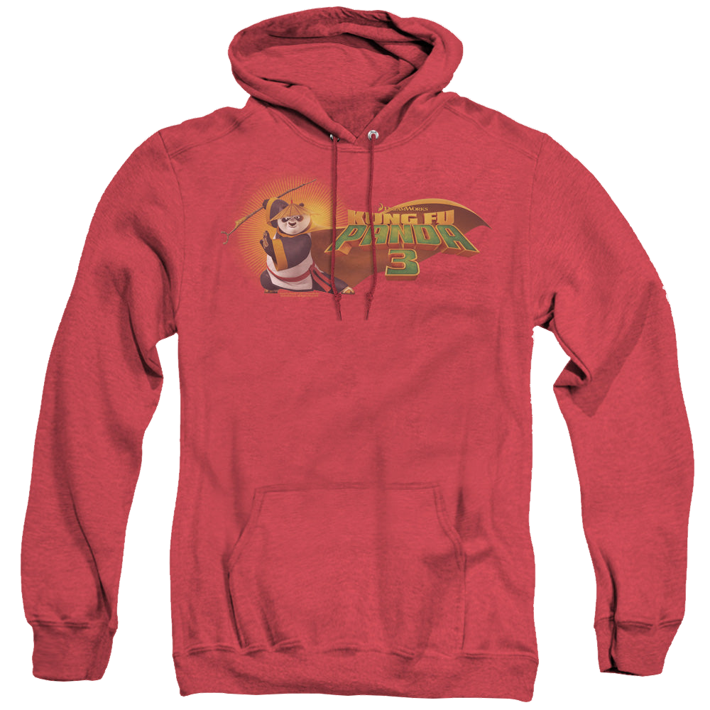 Kung-Fu Panda Po Logo - Heather Pullover Hoodie Heather Pullover Hoodie Kung-Fu Panda