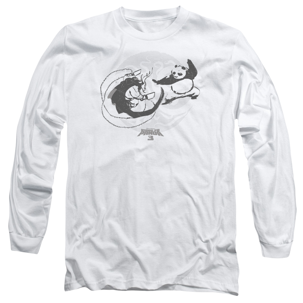 Kung-Fu Panda Face Off - Men's Long Sleeve T-Shirt Men's Long Sleeve T-Shirt Kung-Fu Panda