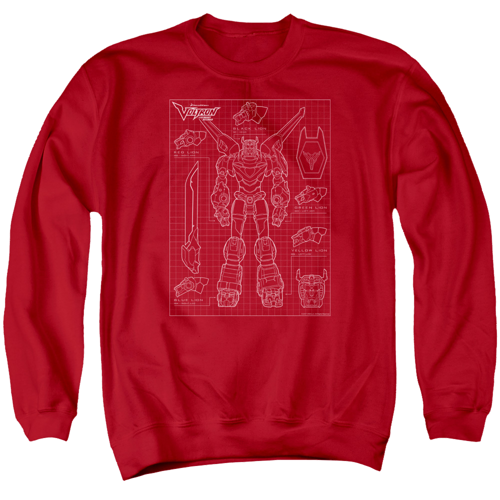 Voltron Voltron Schematic Men's Crewneck Sweatshirt – Sons of Gotham