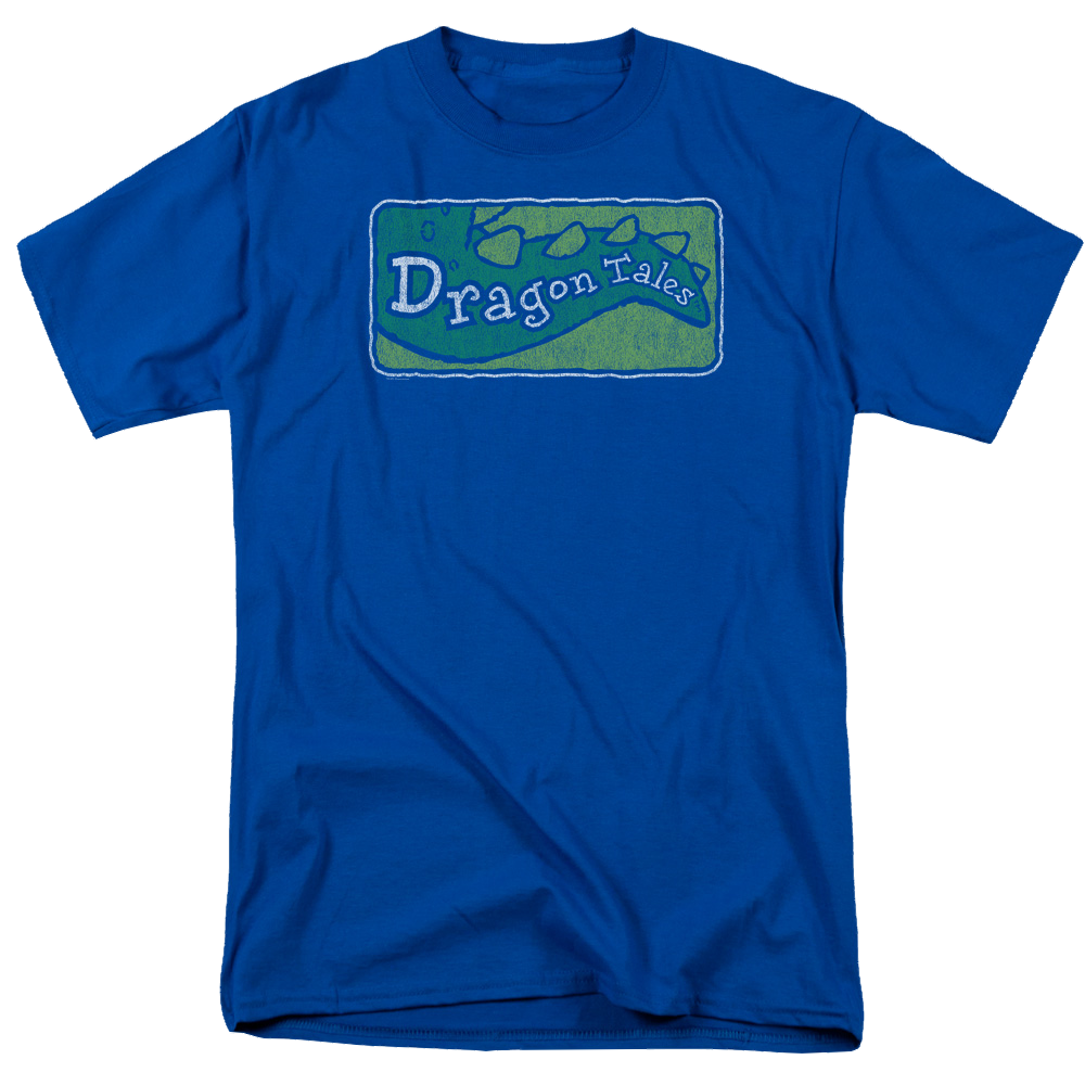 Dragon Tales Logo Distressed - Men's Regular Fit T-Shirt Men's Regular Fit T-Shirt Dragon Tales