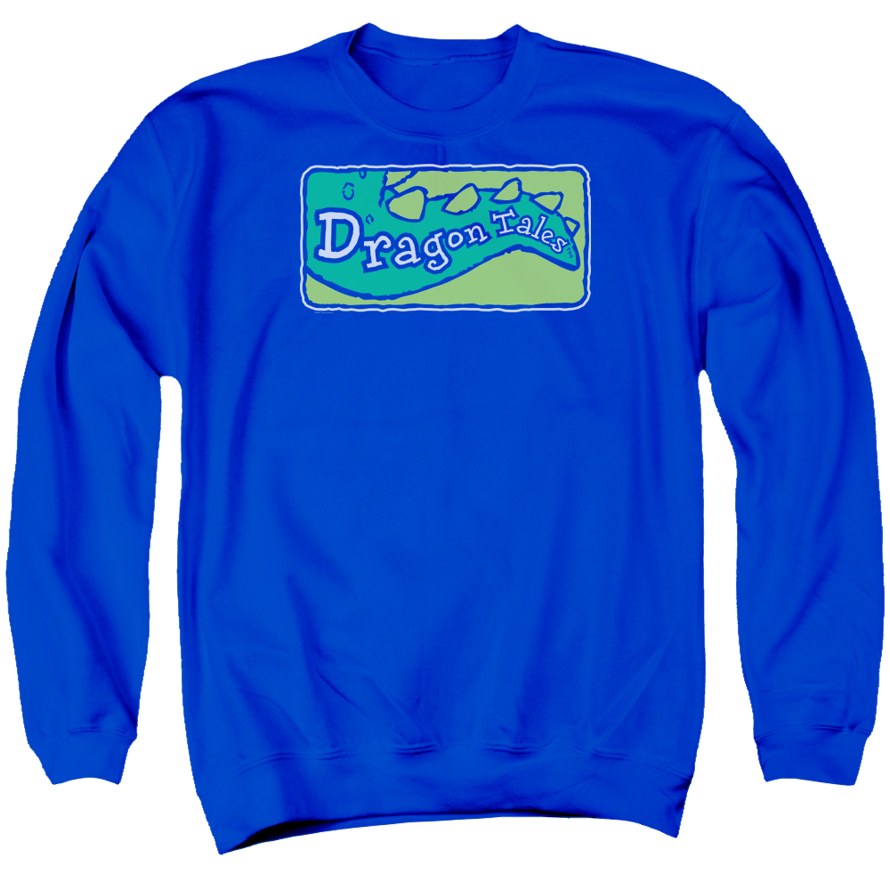 Dragon Tales Logo Clean - Men's Crewneck Sweatshirt Men's Crewneck Sweatshirt Dragon Tales
