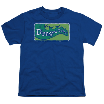 Royal youth t-shirt for ages 8 to 12 with Dragon Tales Logo Clean graphic