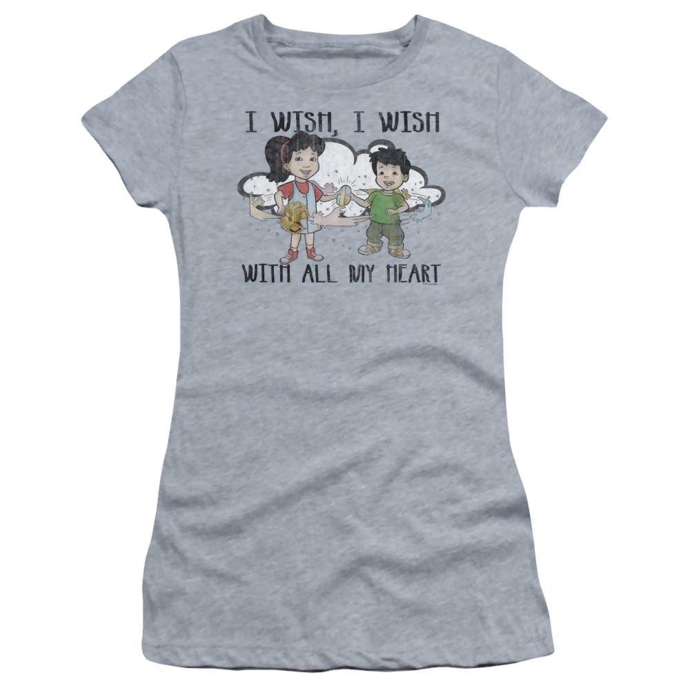 Dragon Tales I Wish With All My Heart - Juniors T-Shirt Juniors T-Shirt Dragon Tales