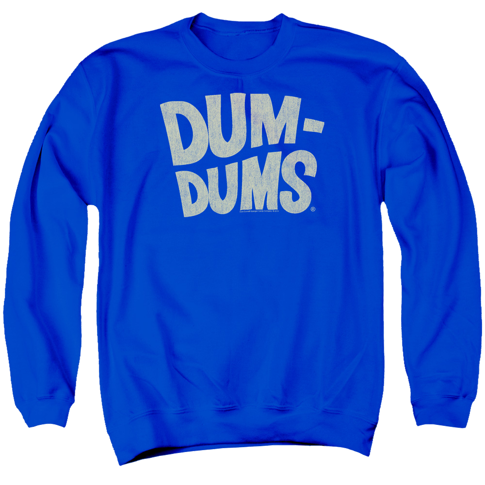 Dum Dums Distressed Logo - Men's Crewneck Sweatshirt Men's Crewneck Sweatshirt Dum Dums