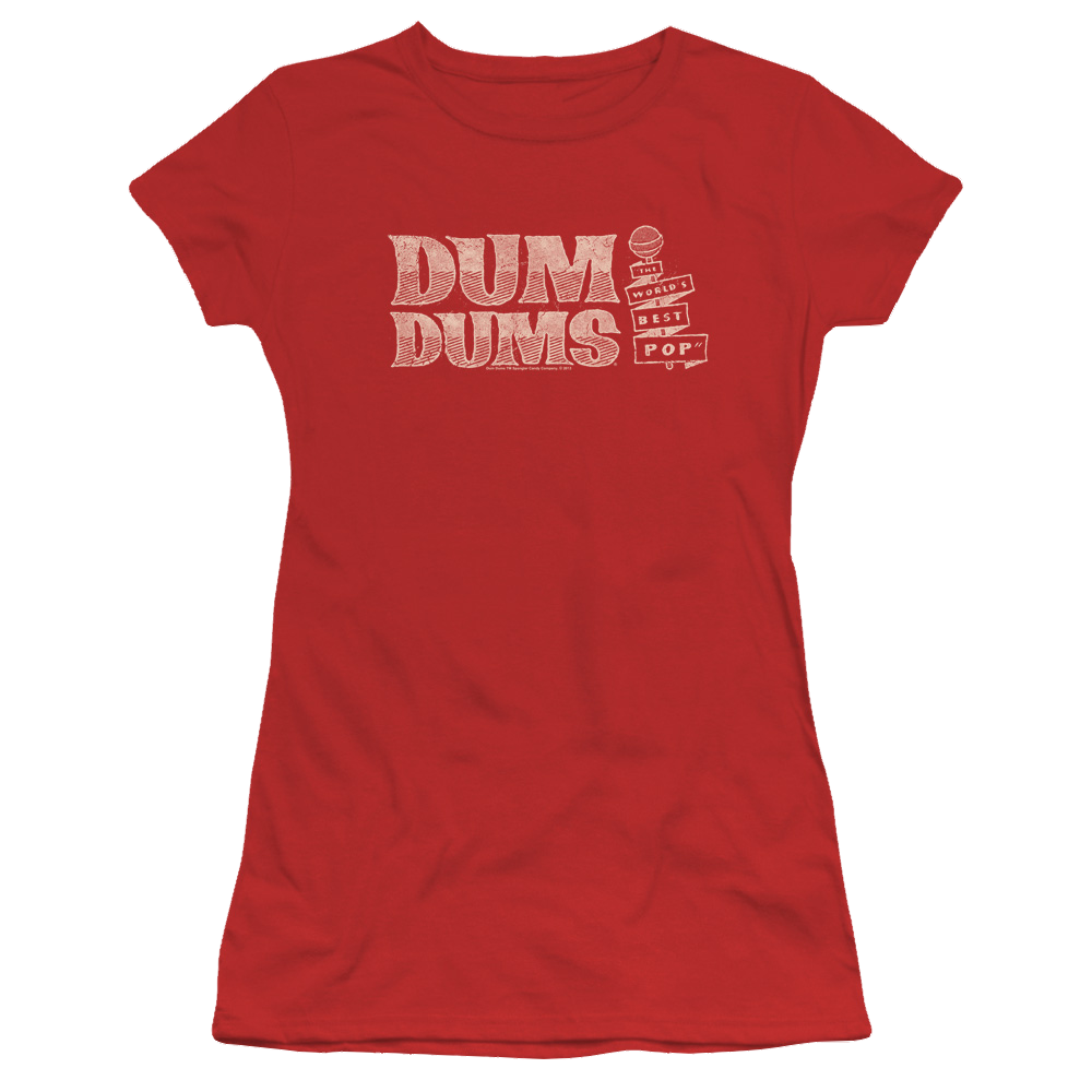 Dum Dums Worlds Best - Juniors T-Shirt Juniors T-Shirt Dum Dums