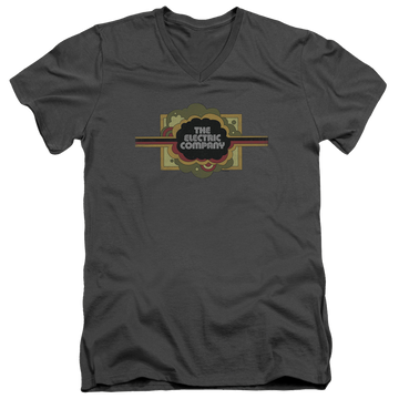 Electric Company Logo - Men's V-Neck T-Shirt Men's V-Neck T-Shirt Electric Company