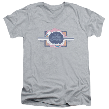 Athletic heather men's v-neck t-shirt with Electric Company Since 1971 graphic