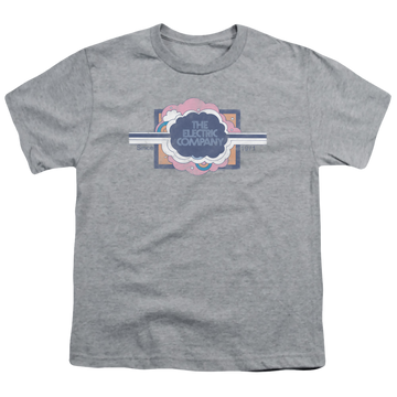 Athletic heather youth t-shirt for ages 8 to 12 with Electric Company Since 1971 graphic