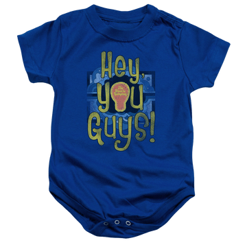 Royal baby bodysuit with Electric Company Hey You Guys graphic