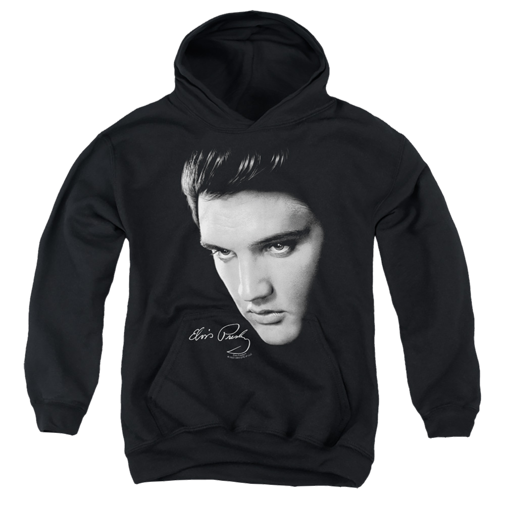 Elvis Presley Face - Youth Hoodie (Ages 8-12) Youth Hoodie (Ages 8-12) Elvis Presley