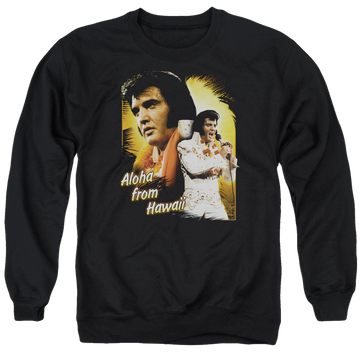 Elvis Presley Aloha - Men's Crewneck Sweatshirt Men's Crewneck Sweatshirt Elvis Presley