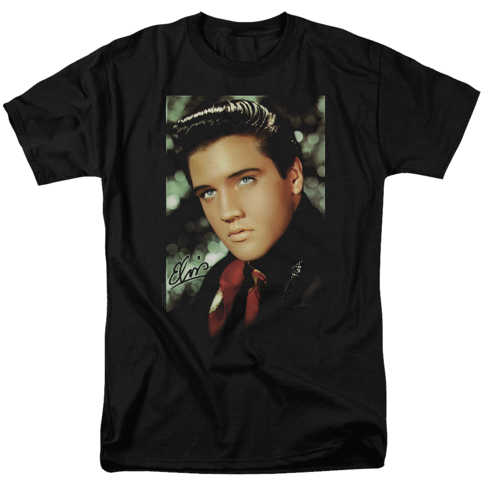 Elvis Presley Red Scarf - Men's Regular Fit T-Shirt Men's Regular Fit T-Shirt Elvis Presley