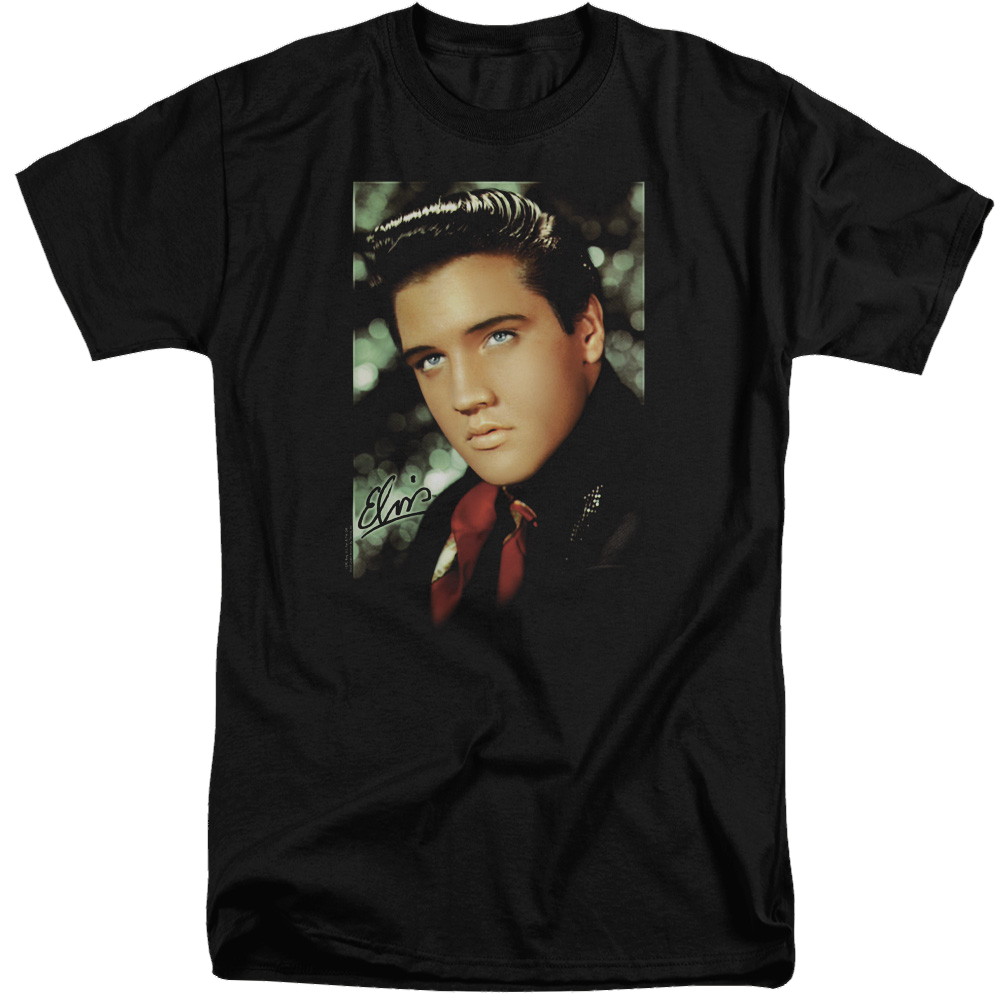Elvis Presley Red Scarf - Men's Tall Fit T-Shirt Men's Tall Fit T-Shirt Elvis Presley