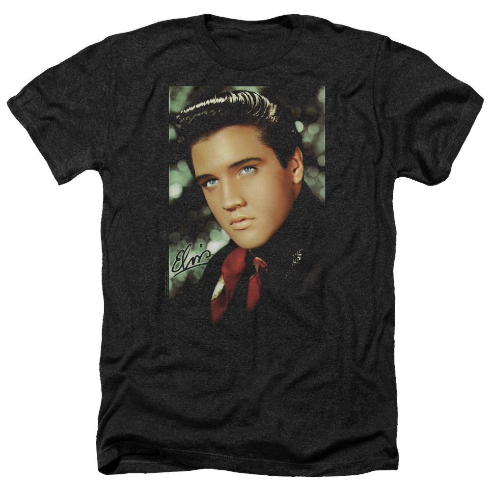 Elvis Presley Red Scarf - Men's Heather T-Shirt Men's Heather T-Shirt Elvis Presley