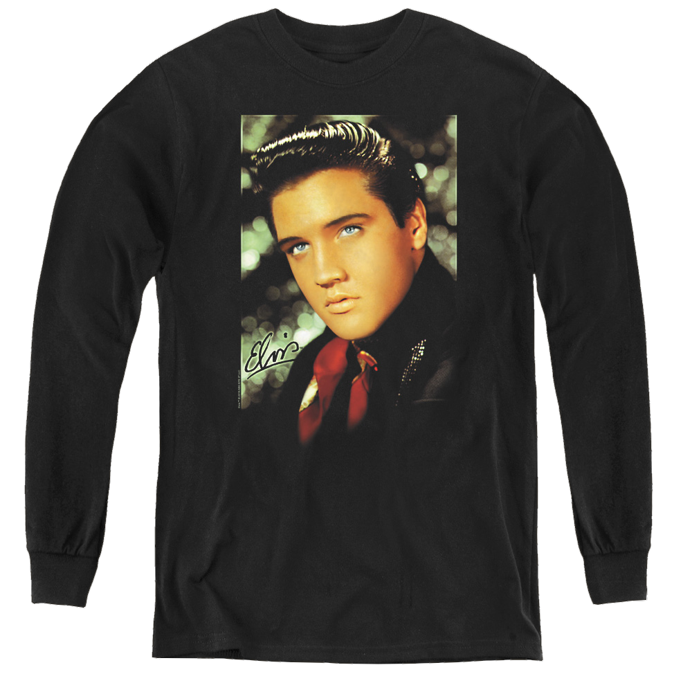Elvis Presley Red Scarf - Youth Long Sleeve T-Shirt Youth Long Sleeve T-Shirt Elvis Presley