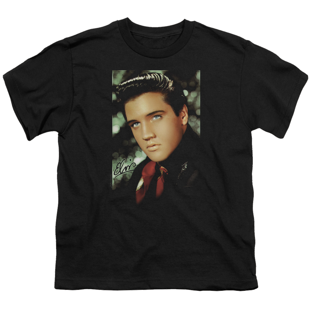 Elvis Presley Red Scarf - Youth T-Shirt (Ages 8-12) Youth T-Shirt (Ages 8-12) Elvis Presley