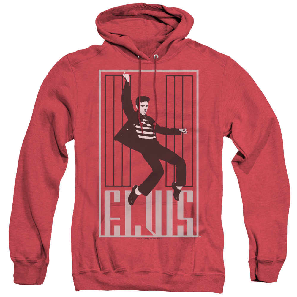 Elvis Presley One Jailhouse - Heather Pullover Hoodie Heather Pullover Hoodie Elvis Presley