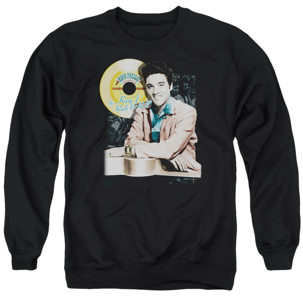 Elvis Presley Gold Record - Men's Crewneck Sweatshirt Men's Crewneck Sweatshirt Elvis Presley