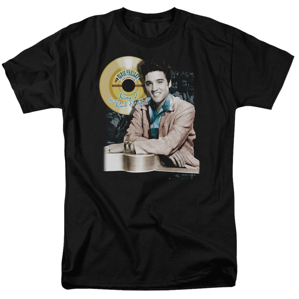 Elvis Presley Gold Record - Men's Regular Fit T-Shirt Men's Regular Fit T-Shirt Elvis Presley