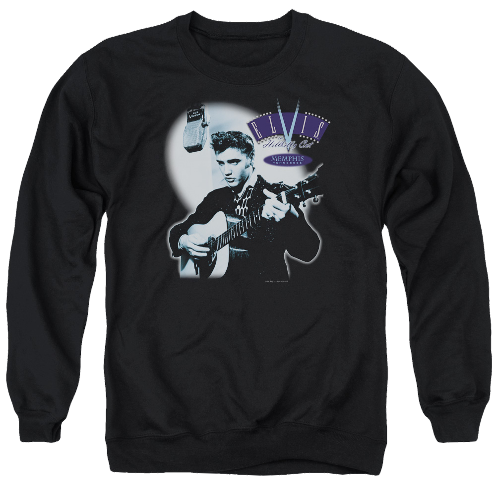Elvis Presley Hillbilly Cat - Men's Crewneck Sweatshirt Men's Crewneck Sweatshirt Elvis Presley