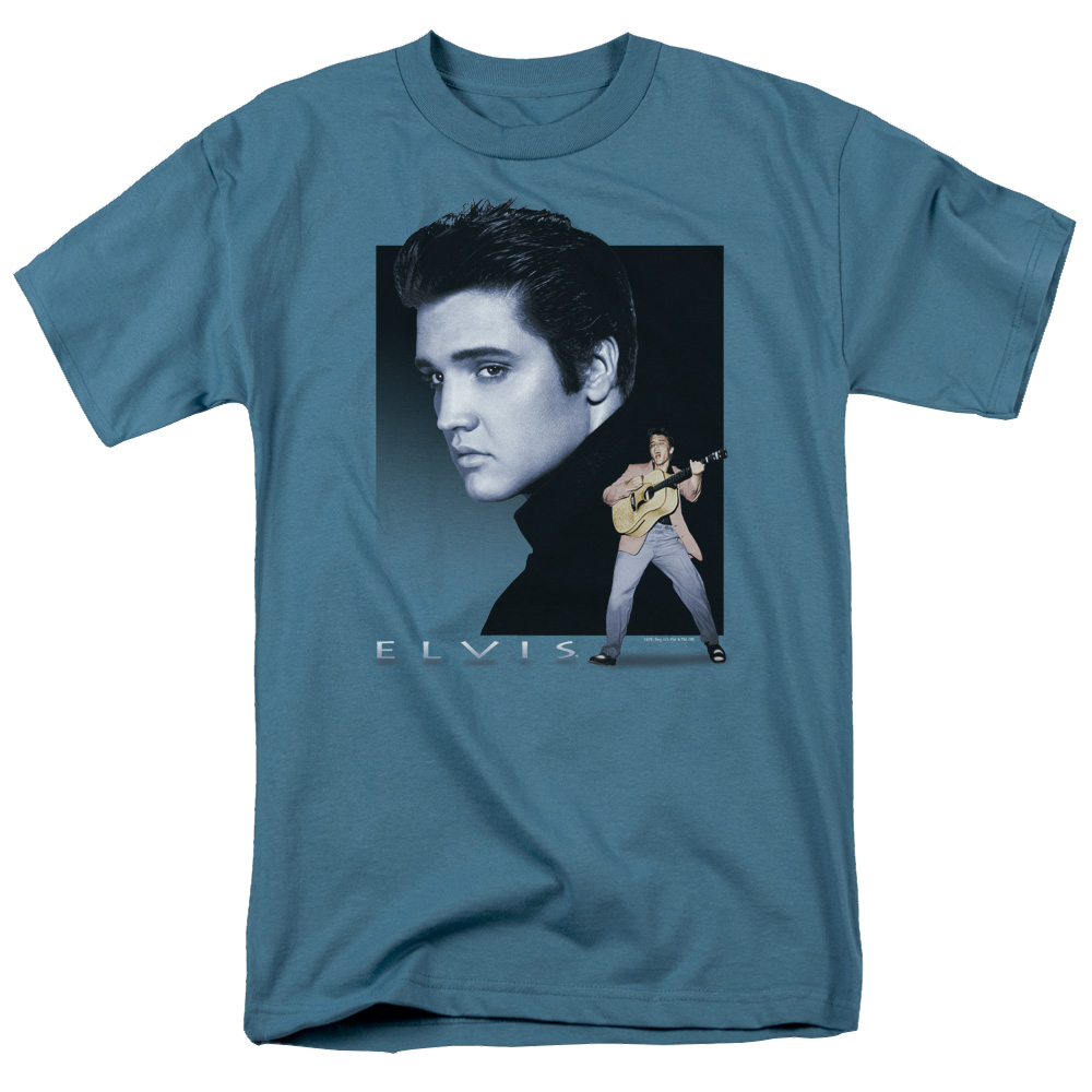 Elvis Presley Blue Rocker - Men's Regular Fit T-Shirt Men's Regular Fit T-Shirt Elvis Presley