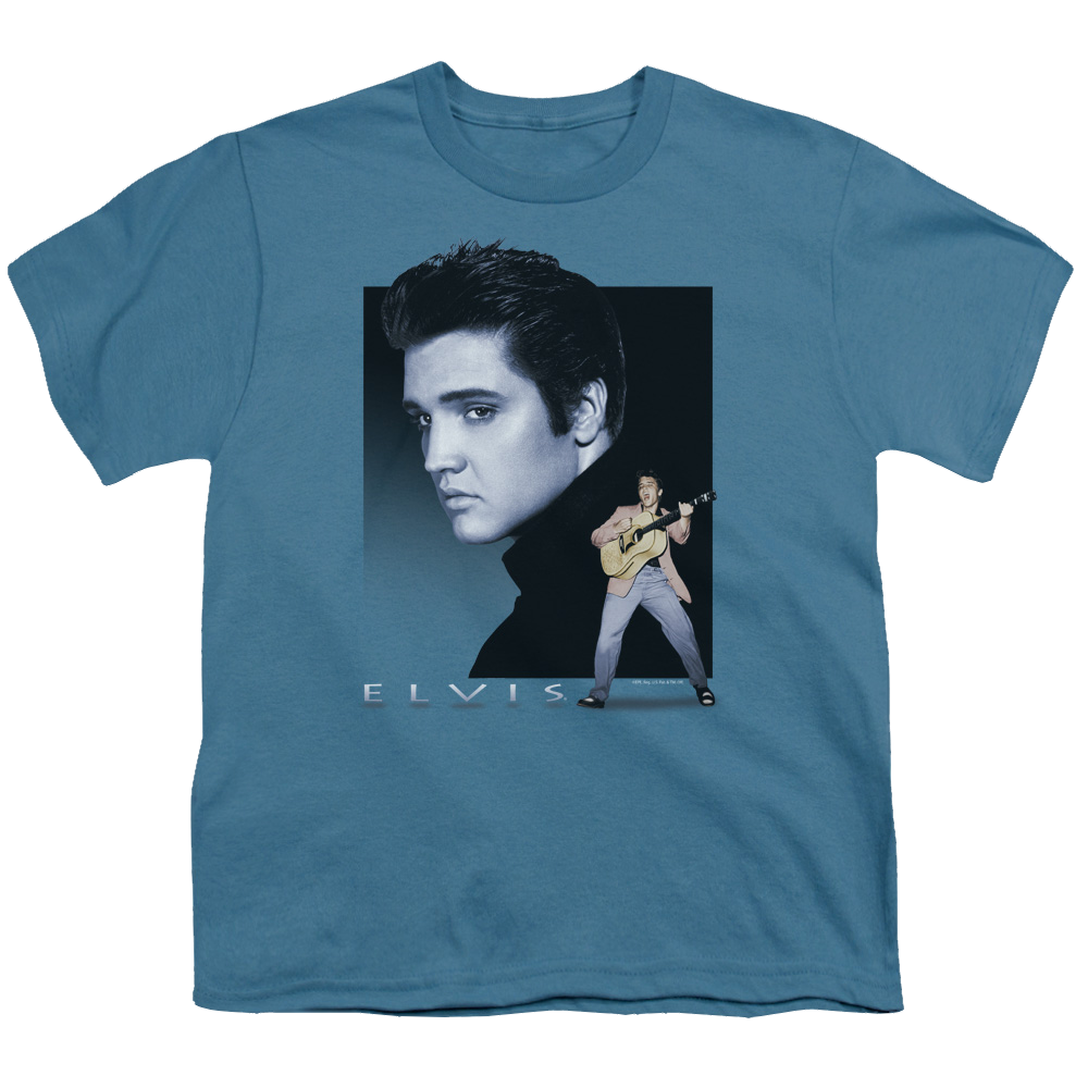 Elvis Presley Blue Rocker - Youth T-Shirt (Ages 8-12) Youth T-Shirt (Ages 8-12) Elvis Presley