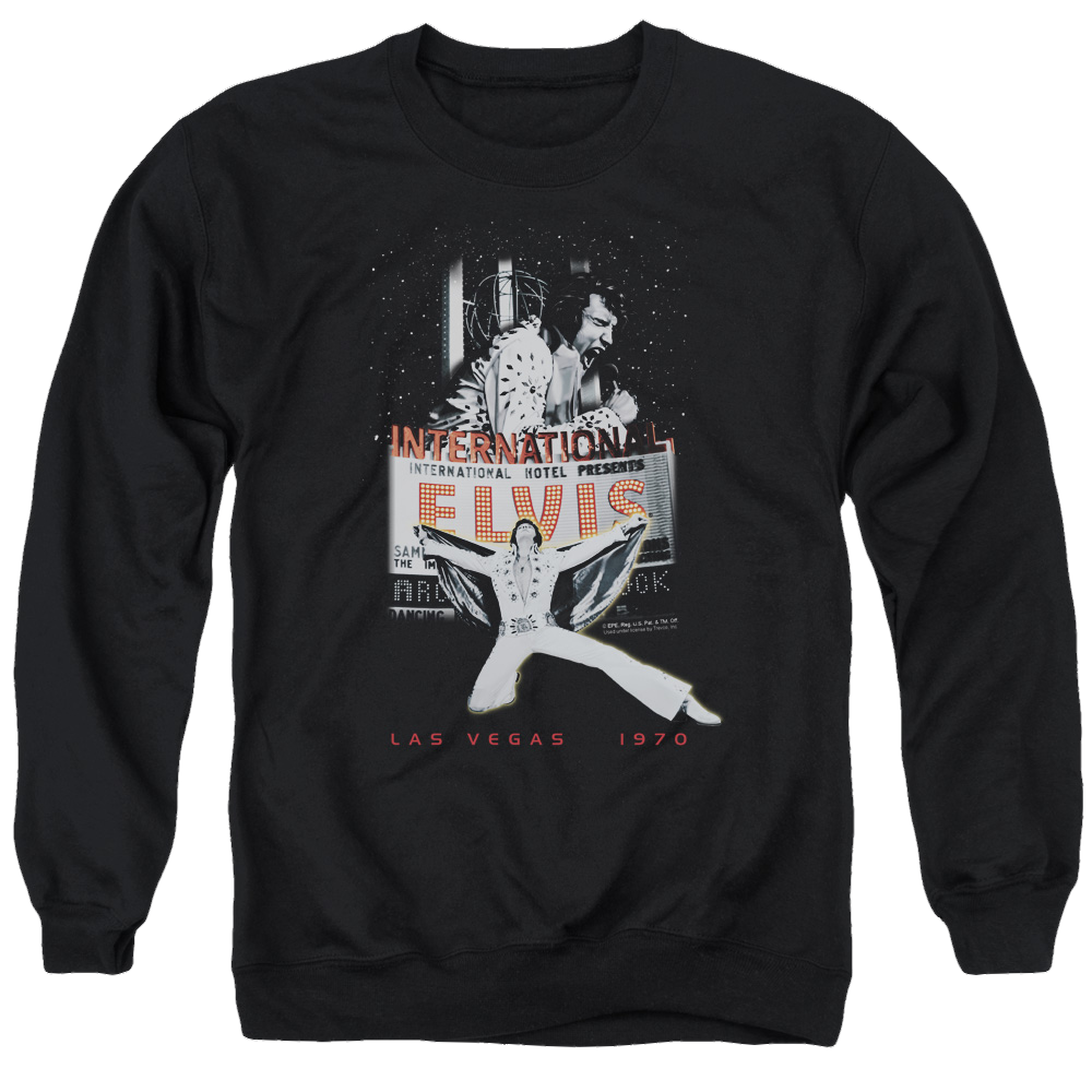 Elvis Presley Las Vegas - Men's Crewneck Sweatshirt Men's Crewneck Sweatshirt Elvis Presley