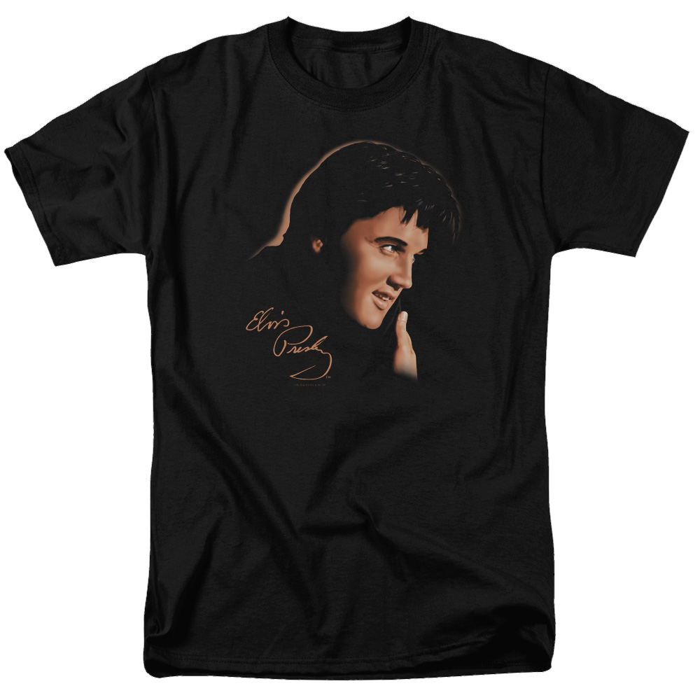 Elvis Presley Warm Portrait - Men's Regular Fit T-Shirt Men's Regular Fit T-Shirt Elvis Presley