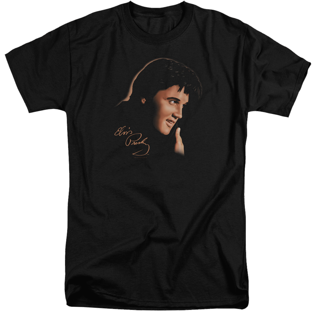 Elvis Presley Warm Portrait - Men's Tall Fit T-Shirt Men's Tall Fit T-Shirt Elvis Presley