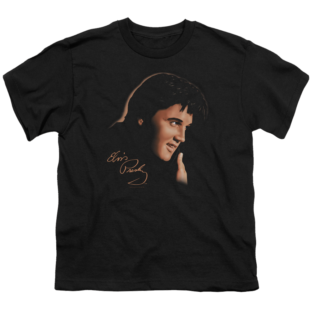 Elvis Presley Warm Portrait - Youth T-Shirt (Ages 8-12) Youth T-Shirt (Ages 8-12) Elvis Presley