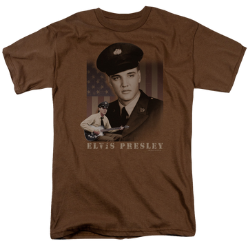 Coffee men's regular fit t-shirt with Elvis Presley Gi Elvis graphic