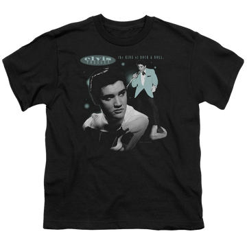 Elvis Presley Teal Portrait - Kid's T-Shirt Kid's T-Shirt (Ages 4-7) Elvis Presley