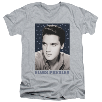 Elvis Presley Blue Sparkle - Men's V-Neck T-Shirt Men's V-Neck T-Shirt Elvis Presley