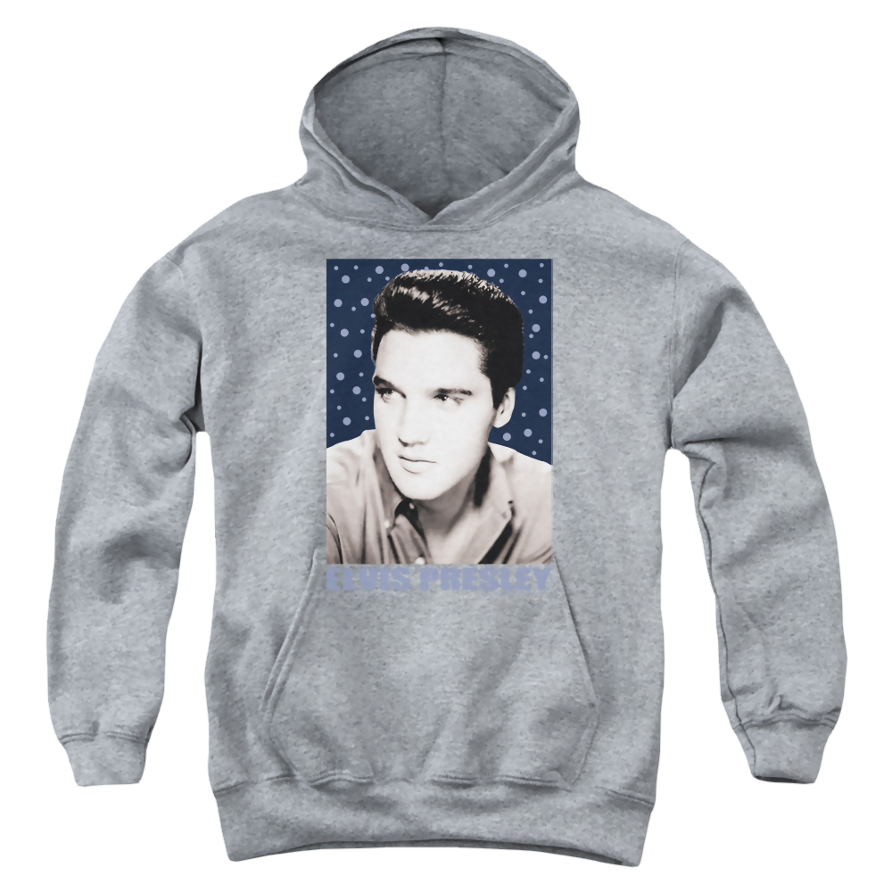 Elvis Presley Blue Sparkle - Youth Hoodie (Ages 8-12) Youth Hoodie (Ages 8-12) Elvis Presley
