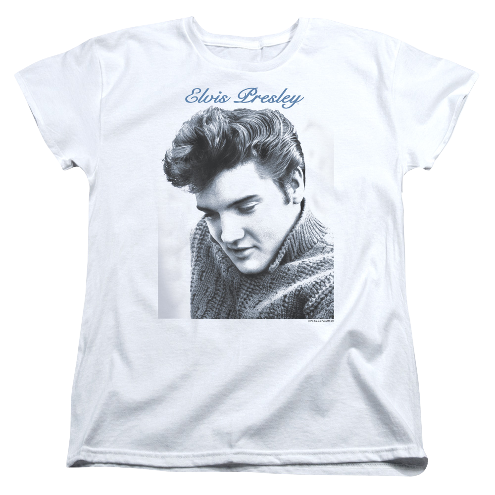 Elvis Presley Script Sweater - Women's T-Shirt Women's T-Shirt Elvis Presley