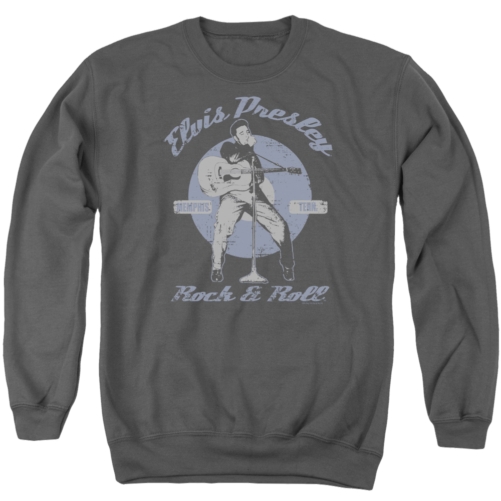 Elvis Presley Rock & Roll - Men's Crewneck Sweatshirt Men's Crewneck Sweatshirt Elvis Presley
