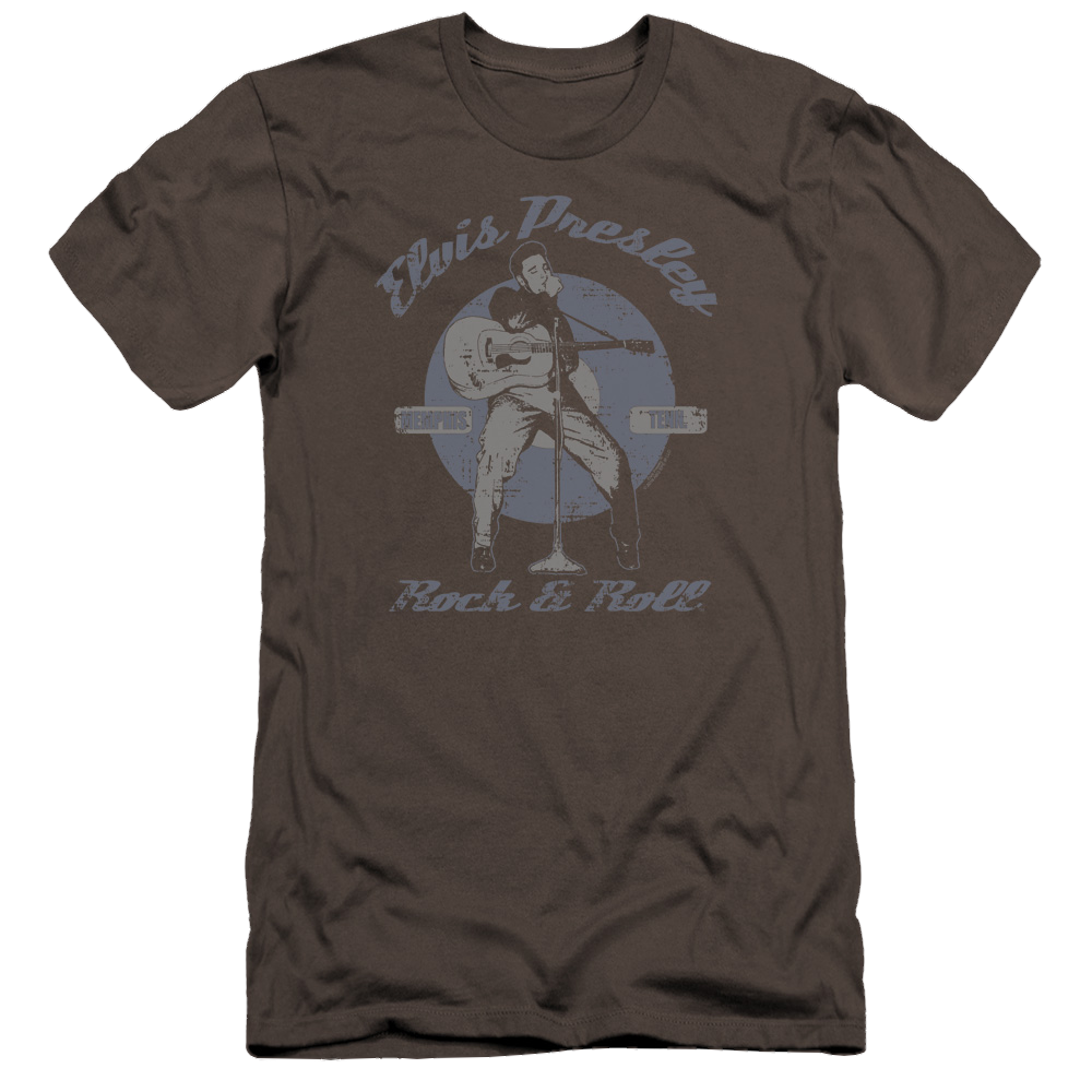 Elvis Rock & Roll Premium Adult Slim Fit T-Shirt Men's Premium Slim Fit T-Shirt Elvis Presley
