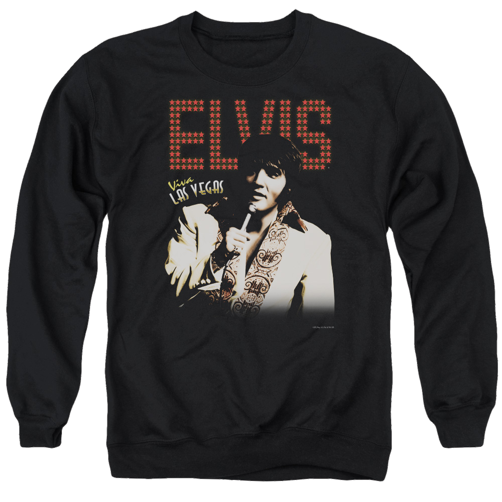 Elvis Presley Viva Star - Men's Crewneck Sweatshirt Men's Crewneck Sweatshirt Elvis Presley