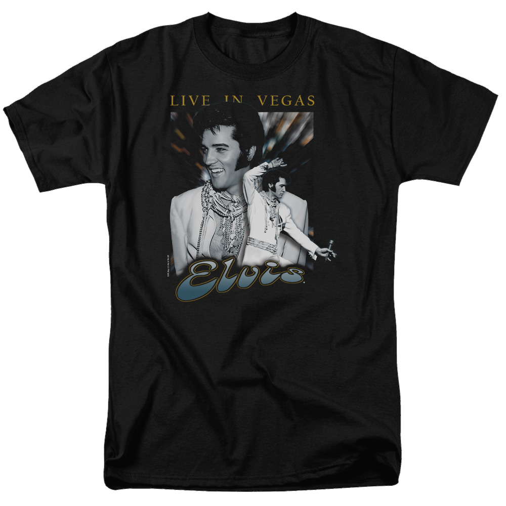 Elvis Presley Live In Vegas - Men's Regular Fit T-Shirt Men's Regular Fit T-Shirt Elvis Presley