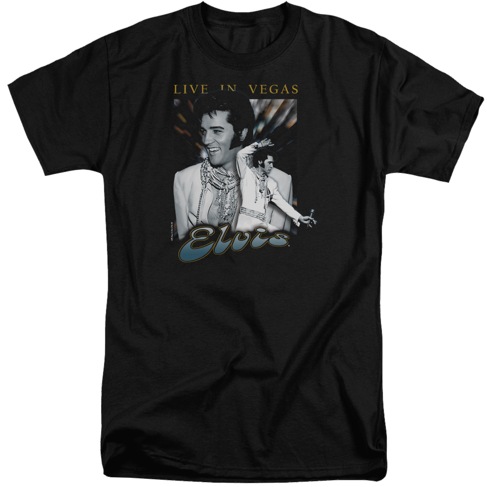Elvis Presley Live In Vegas - Men's Tall Fit T-Shirt Men's Tall Fit T-Shirt Elvis Presley
