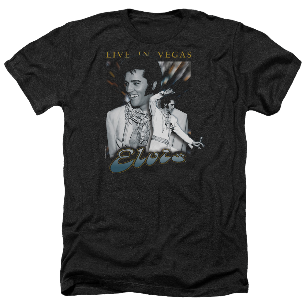 Elvis Presley Live In Vegas - Men's Heather T-Shirt Men's Heather T-Shirt Elvis Presley