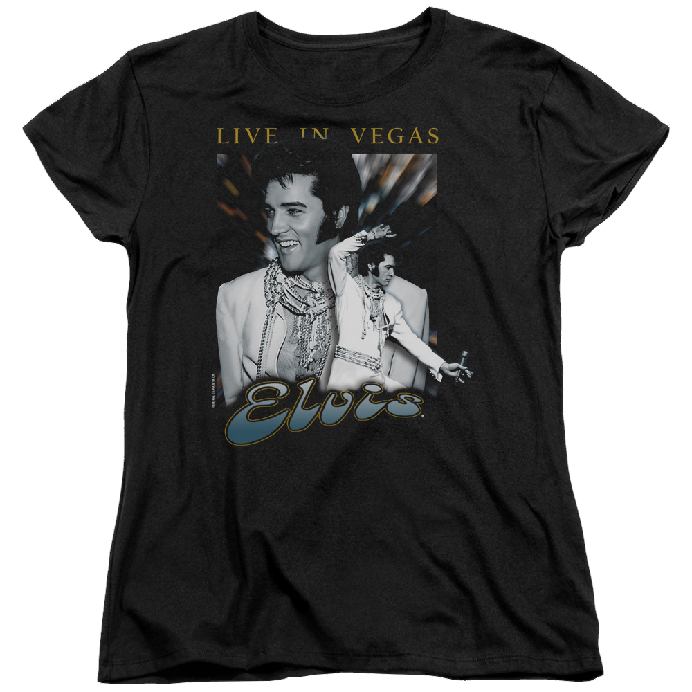 Elvis Presley Live In Vegas - Women's T-Shirt Women's T-Shirt Elvis Presley