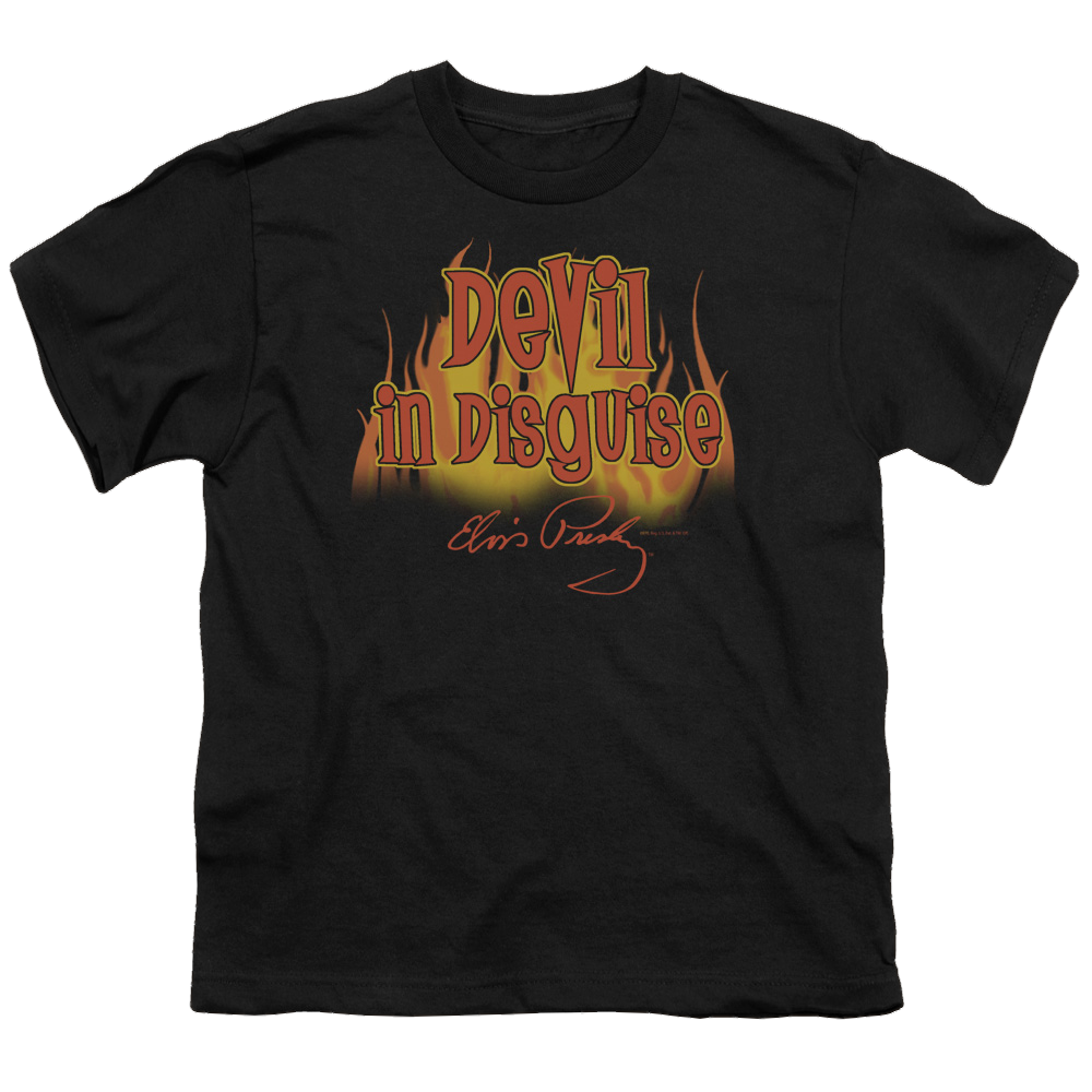 Elvis Presley Devil In Disguise - Youth T-Shirt (Ages 8-12) Youth T-Shirt (Ages 8-12) Elvis Presley