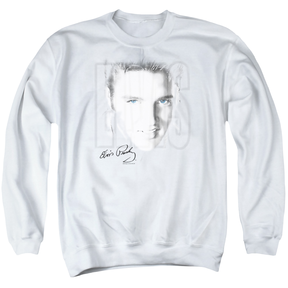 Elvis Presley Blue Eyes - Men's Crewneck Sweatshirt Men's Crewneck Sweatshirt Elvis Presley