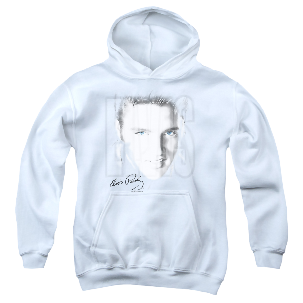 Elvis Presley Blue Eyes - Youth Hoodie (Ages 8-12) Youth Hoodie (Ages 8-12) Elvis Presley